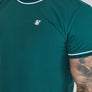 SikSilk - Green Muscle Fit T-Shirt